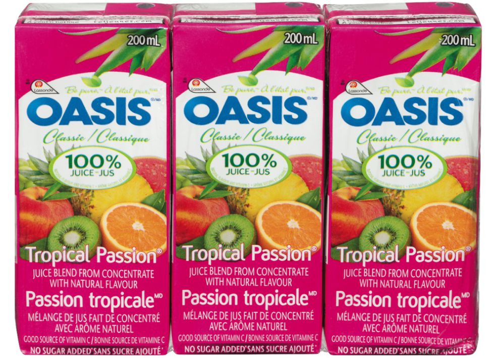 Oasis natural flavour